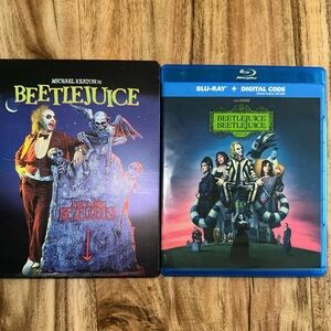 Beetlejuice SteelBook & Beetlejuice Beetlejuice Blu-rays Set Combo